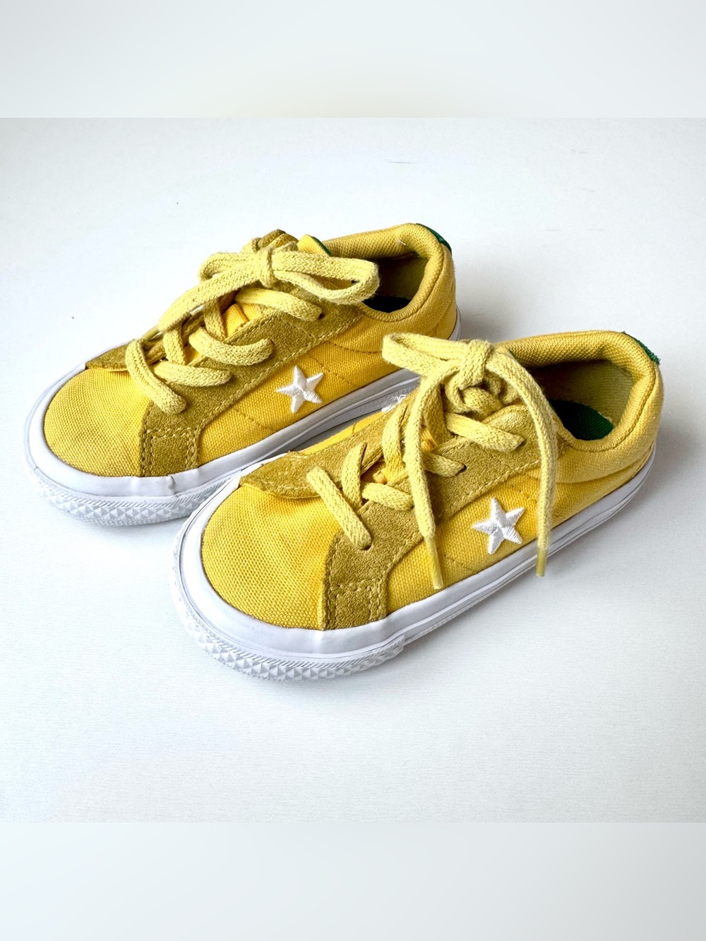 Converse Kids One Star Ox Desert Gold/Wht/Green Size Toddler 8
